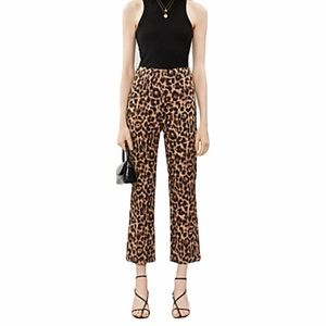 Reformation Marlon Leopard-print Stretch Pants Size 2